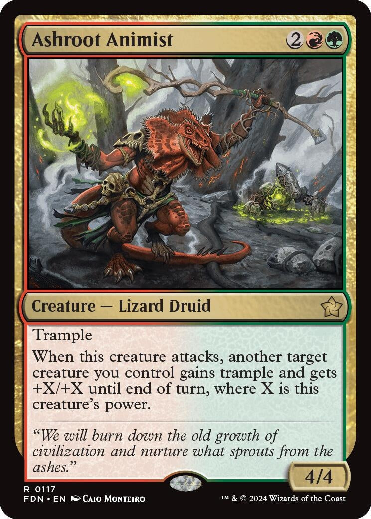Ashroot Animist (117) [FDN] - MTG Single