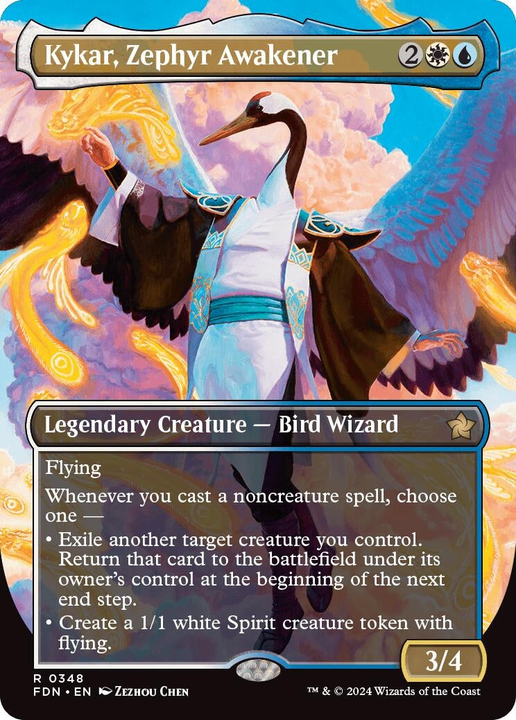 Kykar Zephyr Awakener (Borderless) (348) [FDN] - MTG Single