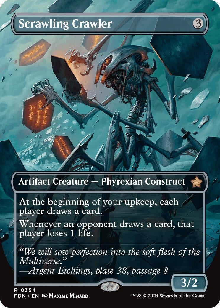 Scrawling Crawler (Borderless) (354) [FDN] - MTG Single