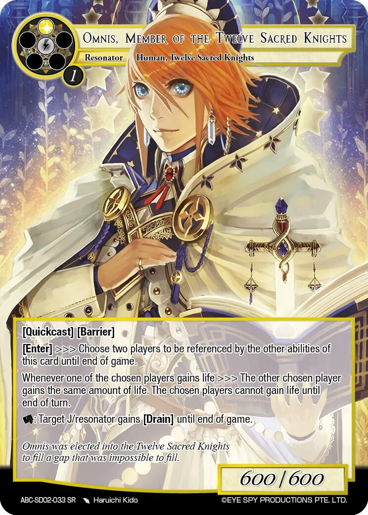 Omnis Memble Of The Twelve Sacred Knights (2033) [ABC-SD] - Force of Will Single