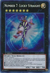 Number 7: Lucky Straight (91) (GAOV) - YuGiOh Single
