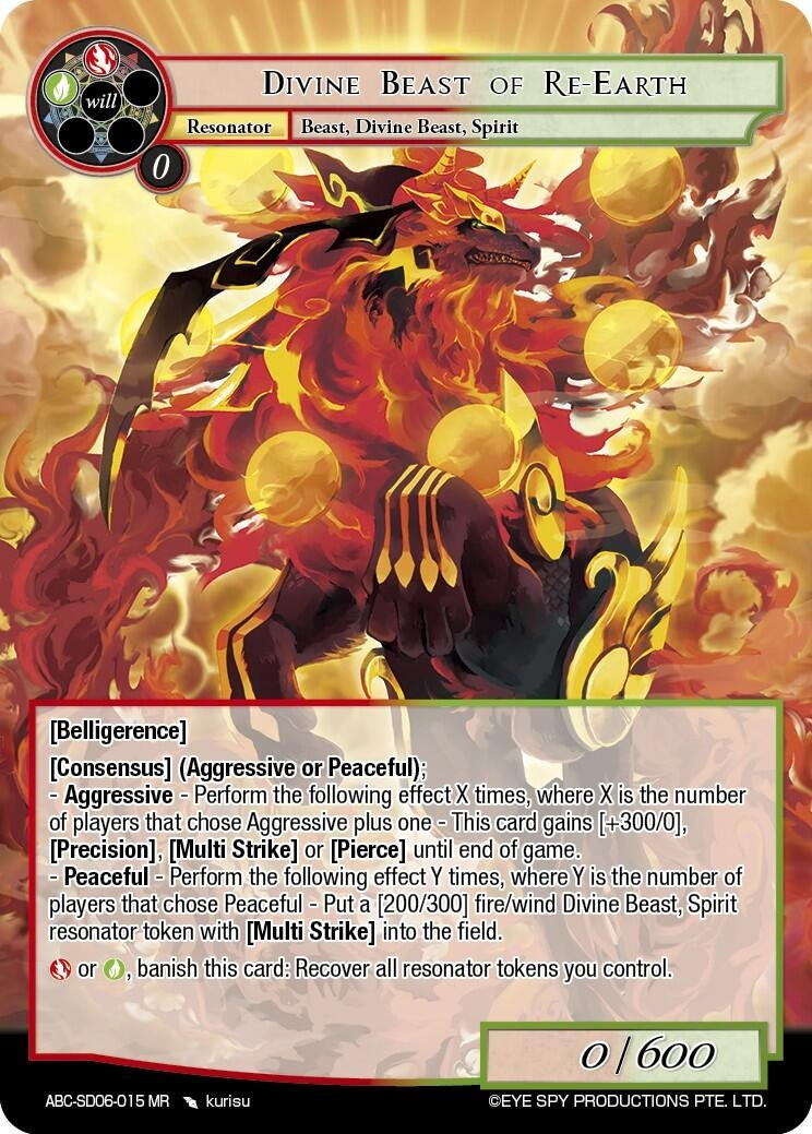Divine Beast Of Re-Earth (6015) [ABC-SD] - Force of Will Single