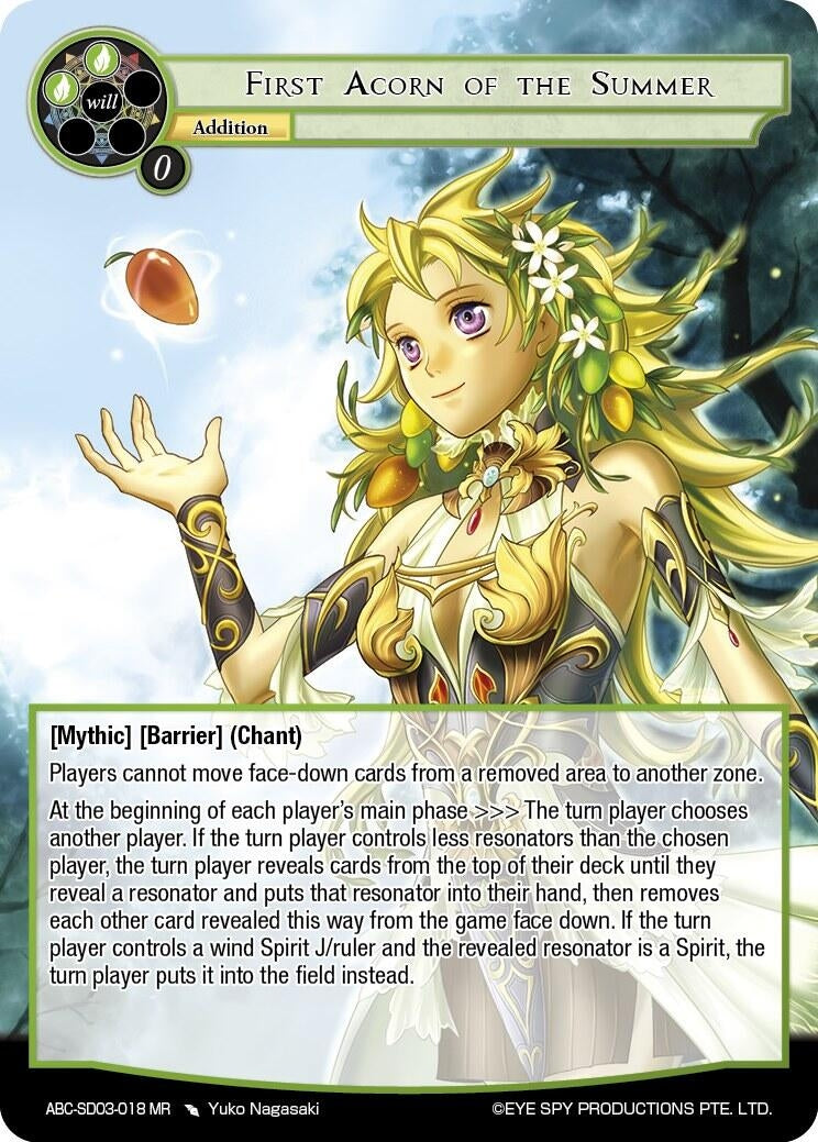 First Acorn Of The Summer (3018) [ABC-SD] - Force of Will Single