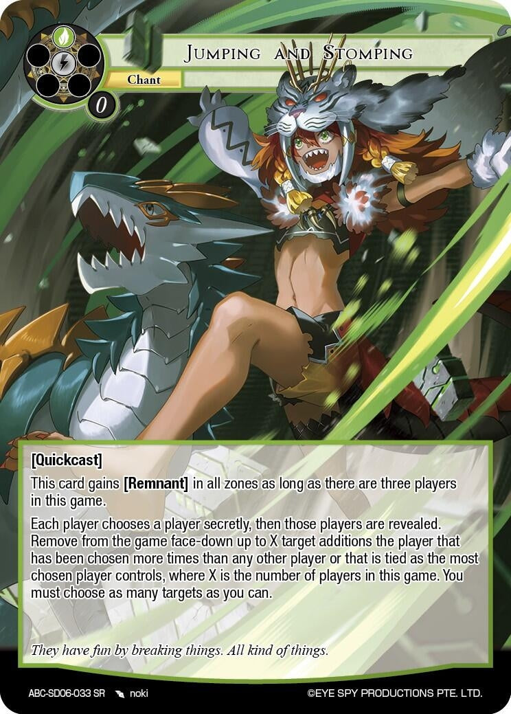 Jumping And Stomping (6033) [ABC-SD] - Force of Will Single