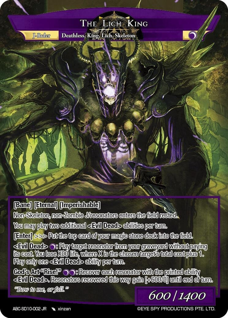 Garmheld The Undead Regent // The Lich King (10002) [ABC-SD] - Force of Will Single