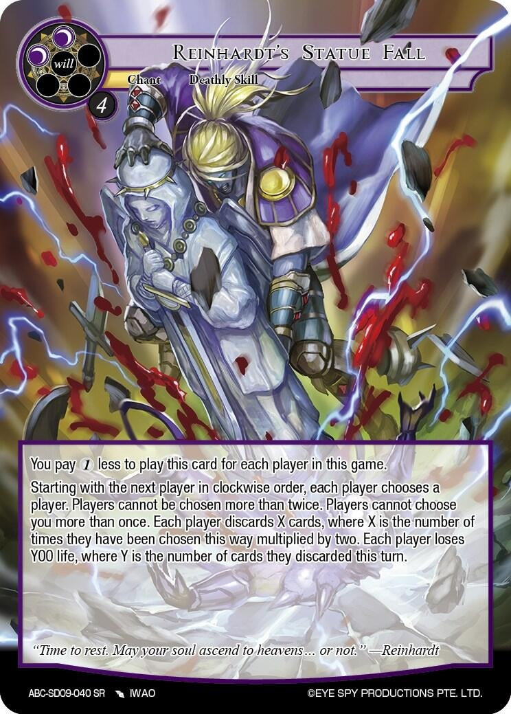 Reinhardt’s Statue Fall (9040) [ABC-SD] - Force of Will Single