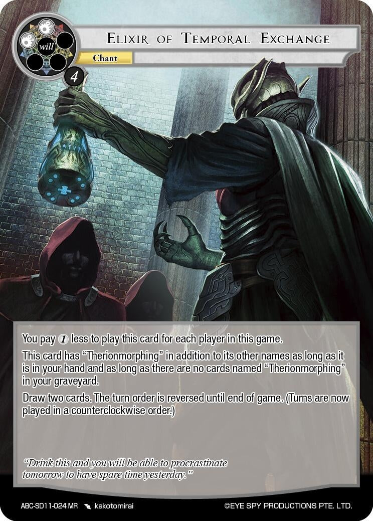 Elixir Of Temporal Exchange (11024) [ABC-SD] - Force of Will Single