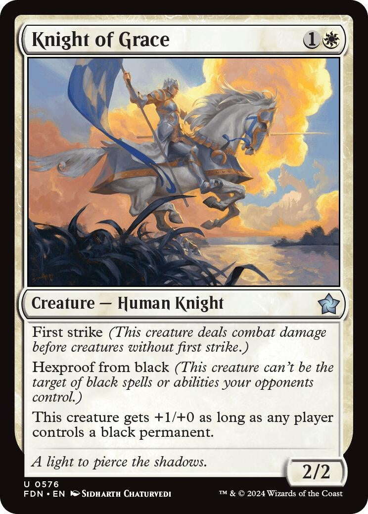 Knight of Grace (576) [FDN] - MTG Single