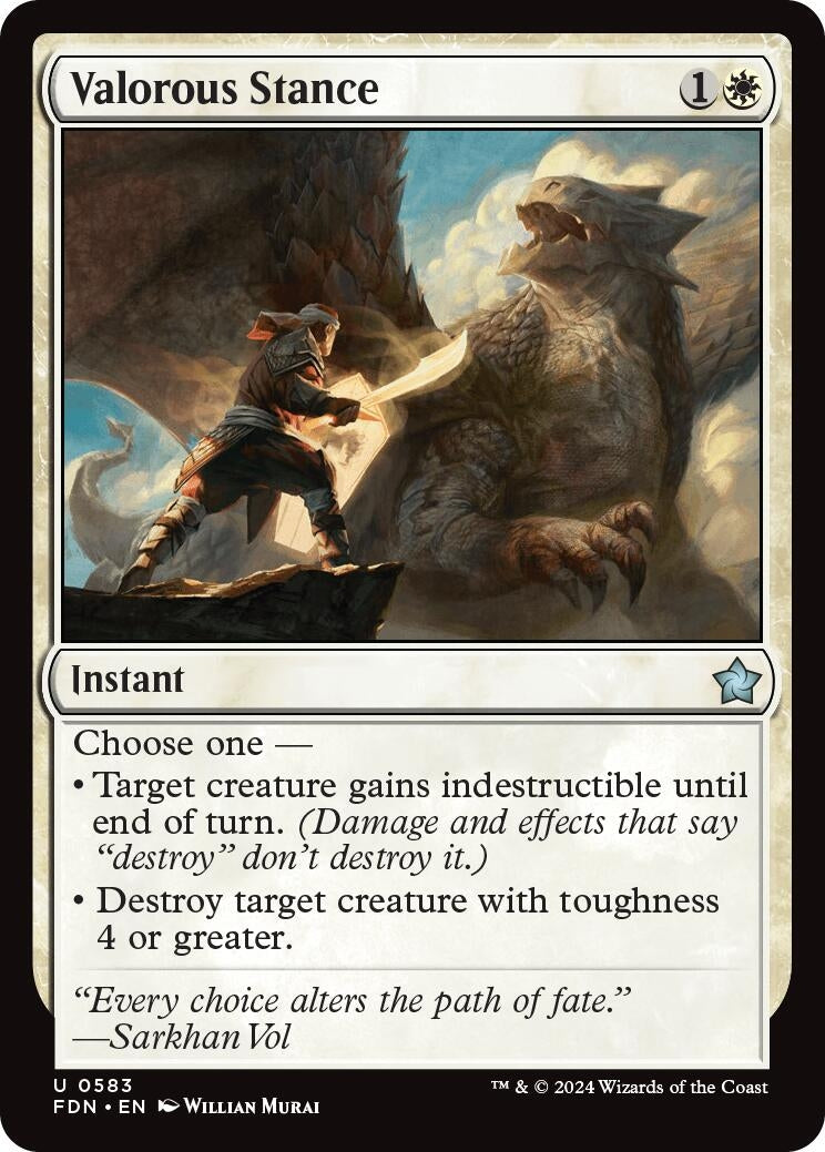 Valorous Stance (583) [FDN] - MTG Single