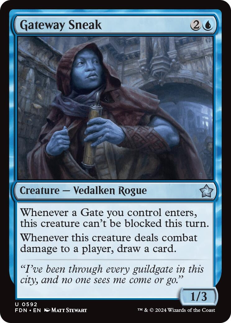 Gateway Sneak (592) [FDN] - MTG Single