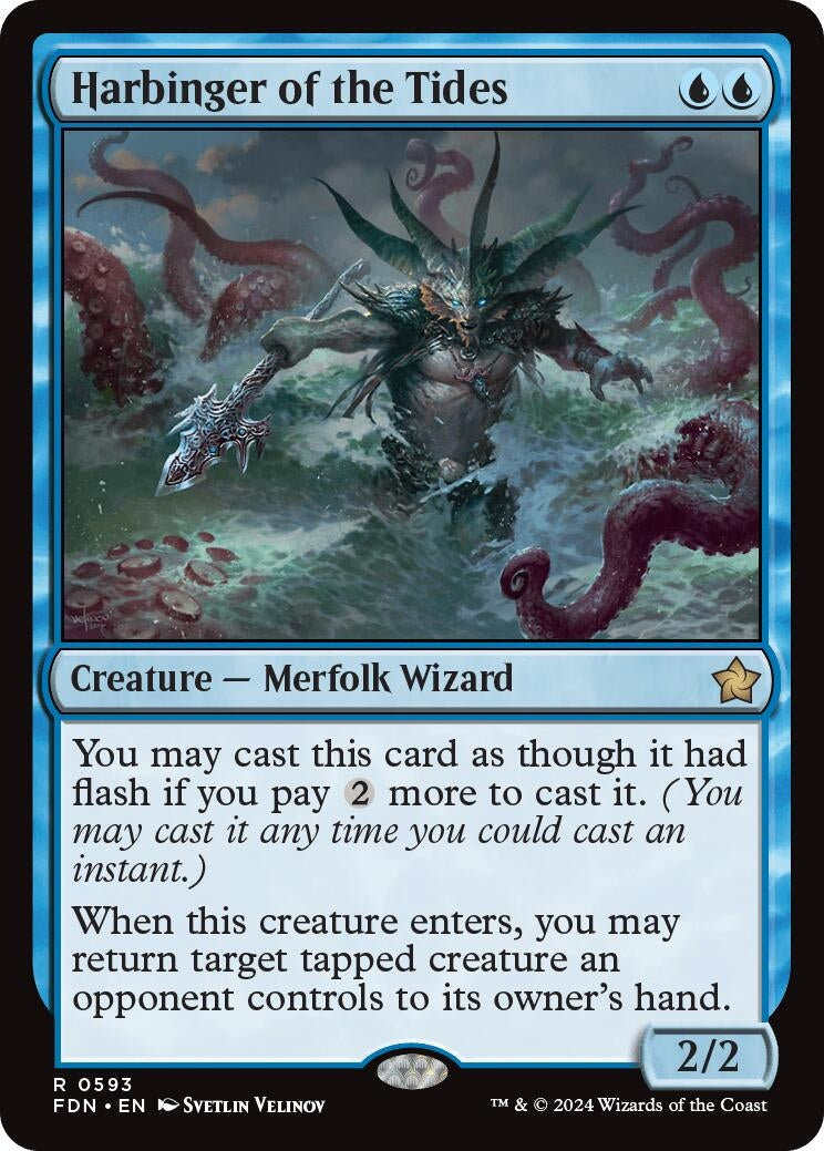 Harbinger of the Tides (593) [FDN] - MTG Single