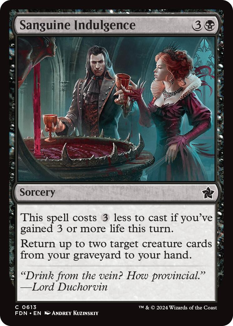 Sanguine Indulgence (613) [FDN] - MTG Single