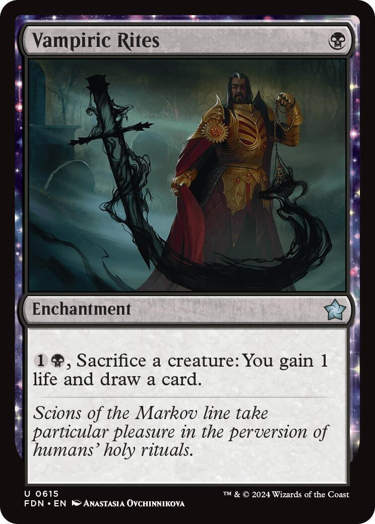 Vampiric Rites (615) [FDN] - MTG Single