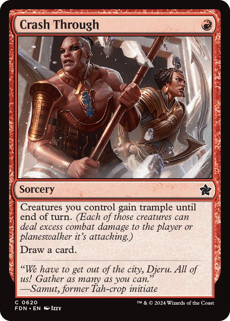 Crash Through (620) [FDN] - MTG Single