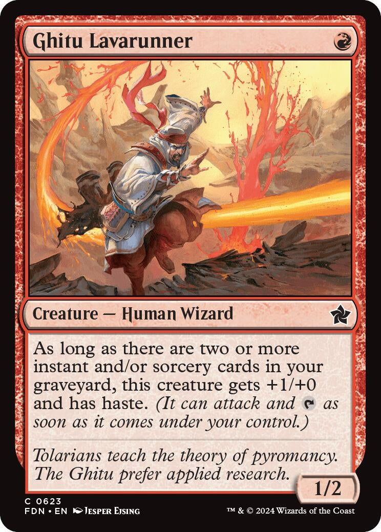 Ghitu Lavarunner (623) [FDN] - MTG Single