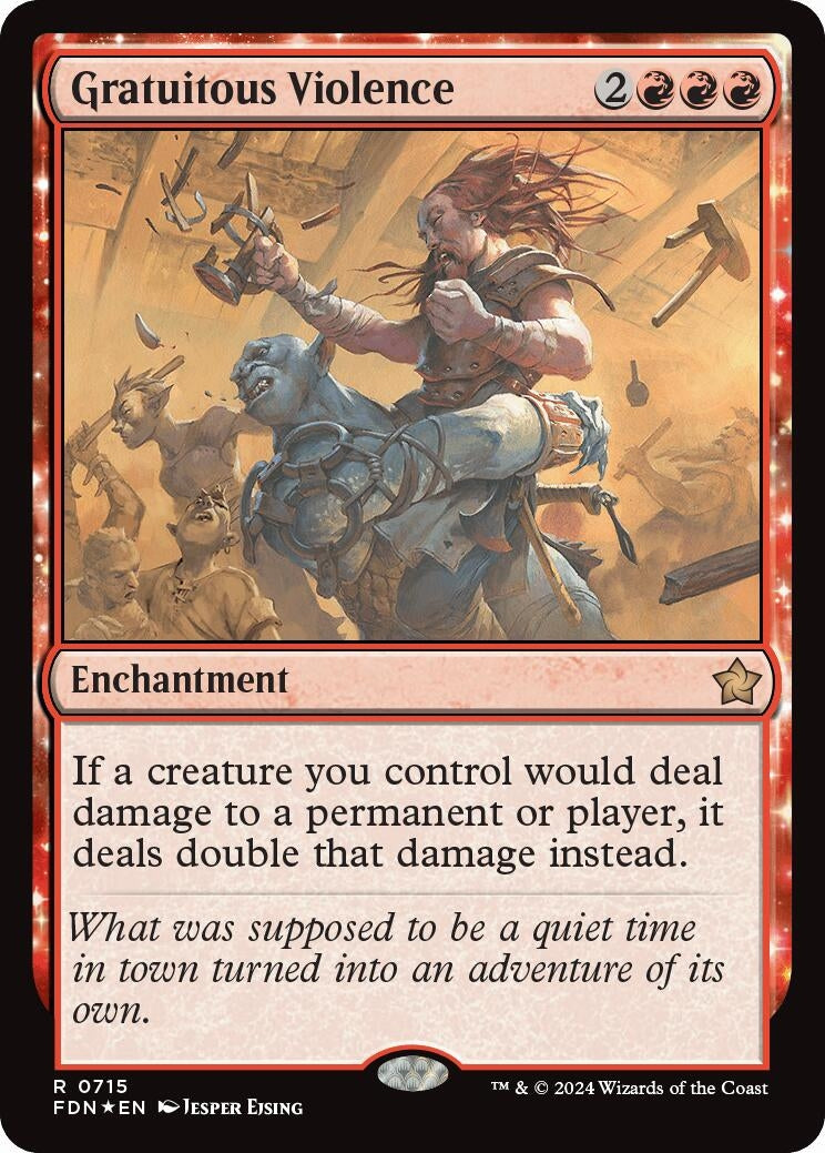 Gratuitous Violence (715) [FDN] - MTG Single