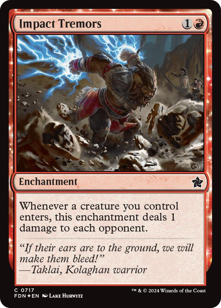 Impact Tremors (717) [FDN] - MTG Single