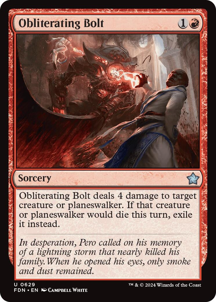 Obliterating Bolt (629) [FDN] - MTG Single