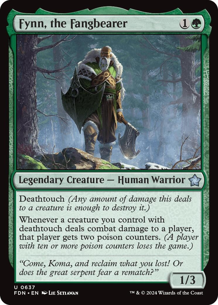 Fynn the Fangbearer (637) [FDN] - MTG Single