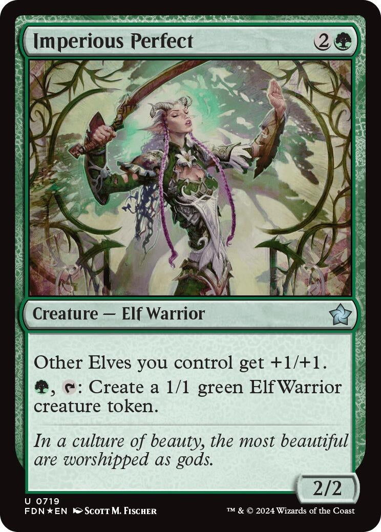 Imperious Perfect (719) [FDN] - MTG Single