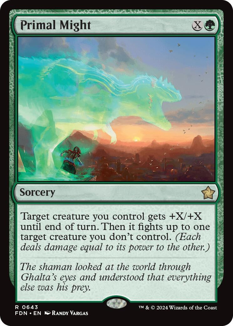 Primal Might (643) [FDN] - MTG Single