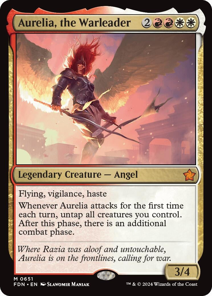 Aurelia the Warleader (651) [FDN] - MTG Single