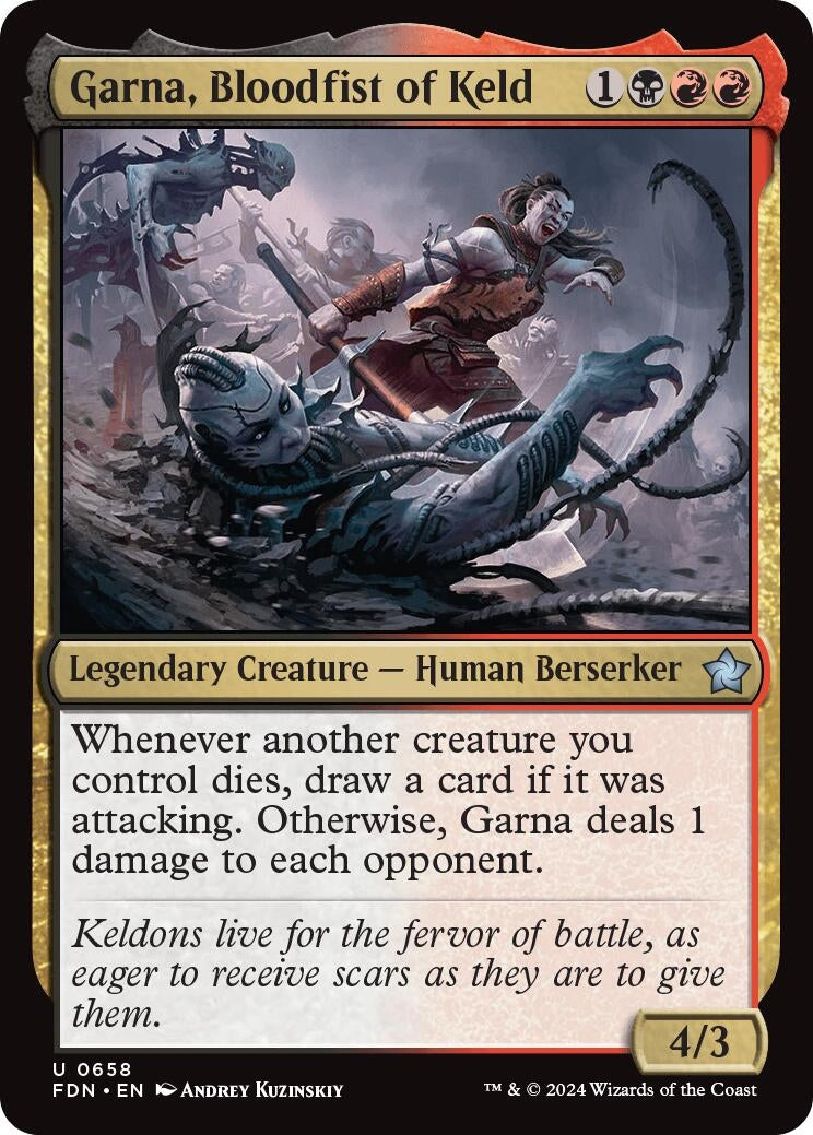 Garna Bloodfist of Keld (658) [FDN] - MTG Single