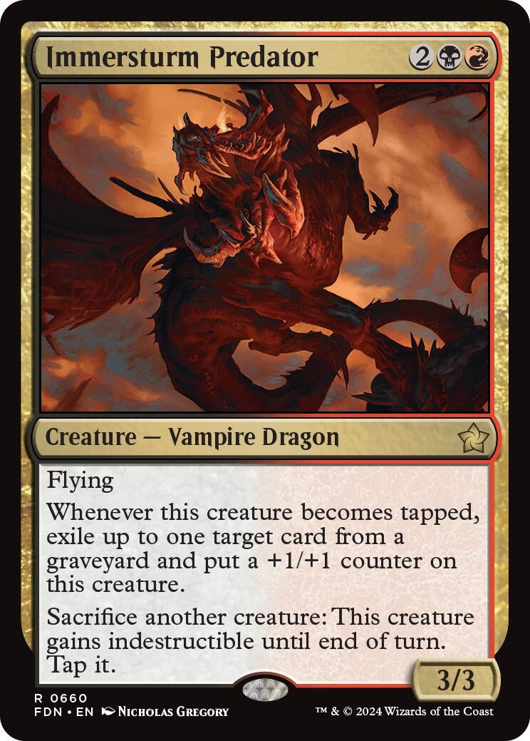 Immersturm Predator (660) [FDN] - MTG Single