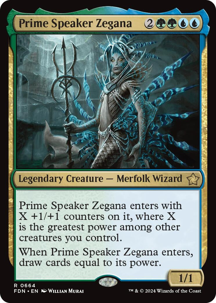 Prime Speaker Zegana (664) [FDN] - MTG Single