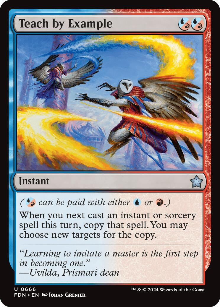 Teach By Example (666) [FDN] - MTG Single