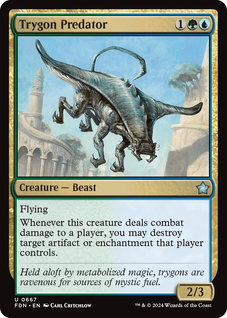 Trygon Predator (667) [FDN] - MTG Single
