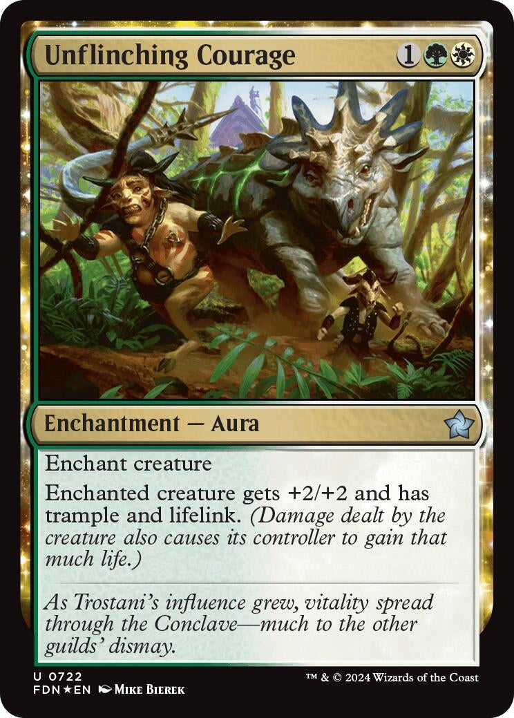 Unflinching Courage (722) [FDN] - MTG Single