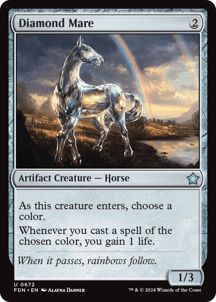 Diamond Mare (672) [FDN] - MTG Single