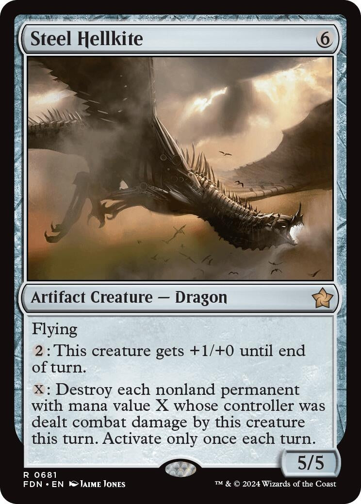 Steel Hellkite (681) [FDN] - MTG Single