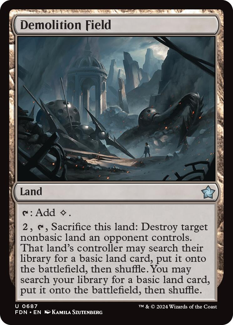 Demolition Field (687) [FDN] - MTG Single