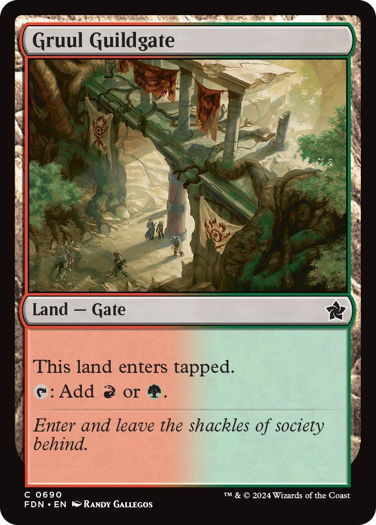 Gruul Guildgate (690) [FDN] - MTG Single