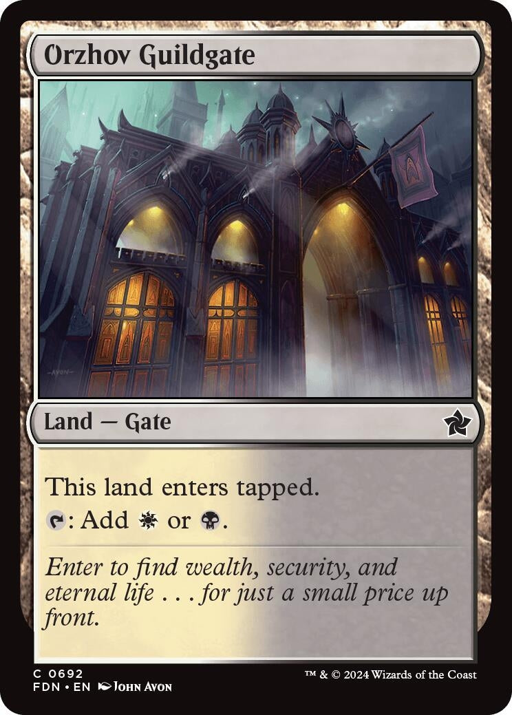Orzhov Guildgate (692) [FDN] - MTG Single