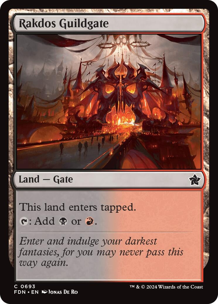 Rakdos Guildgate (693) [FDN] - MTG Single