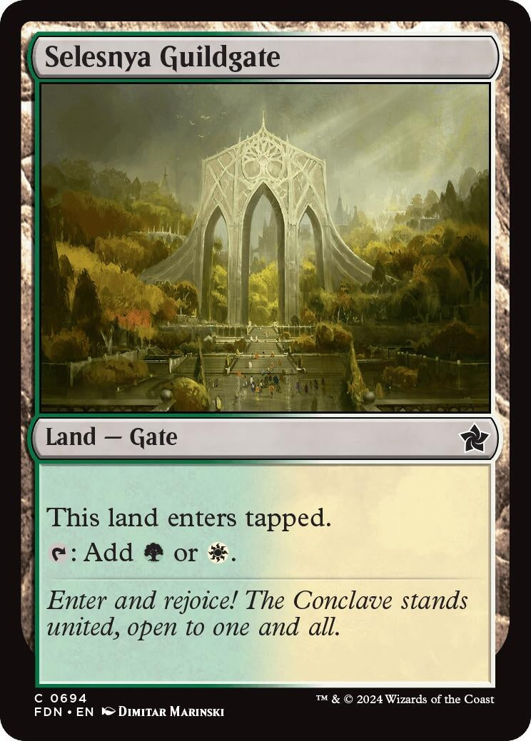 Selesnya Guildgate (694) [FDN] - MTG Single