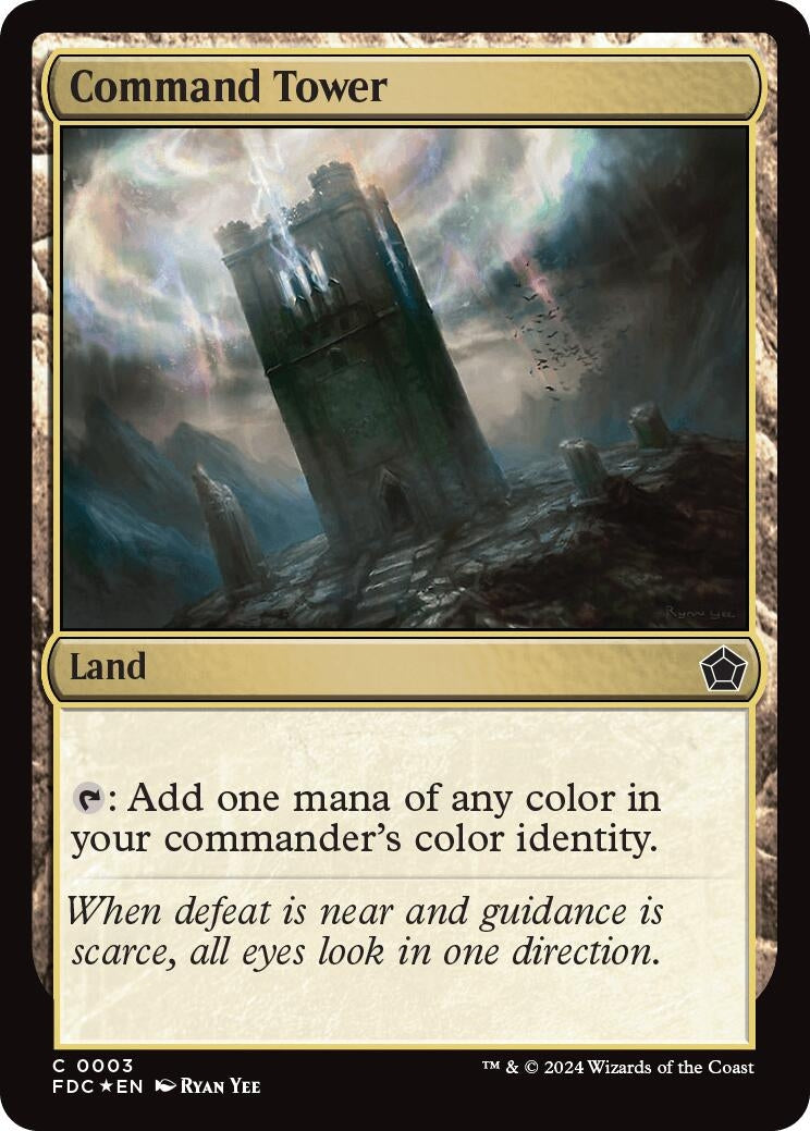 Command Tower (3) [FDC] - MTG Single
