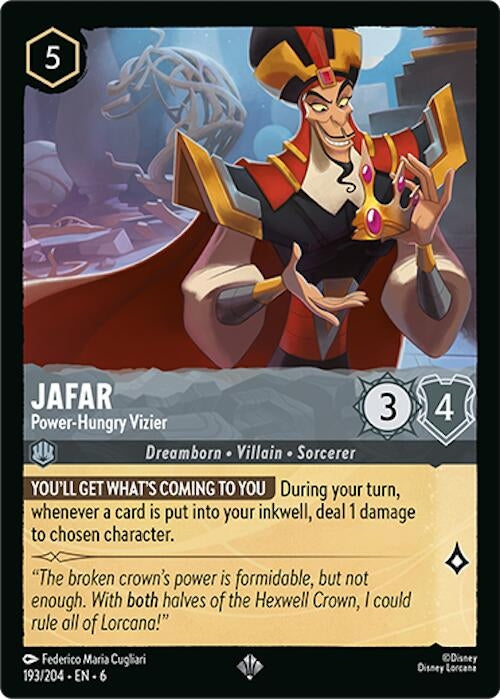 Jafar - Power-Hungry Vizier (193) (6) - Disney Lorcana Single