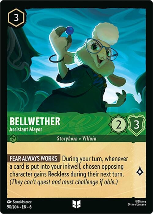 Bellwether - Assistant Mayor (90) (6) - Disney Lorcana Single