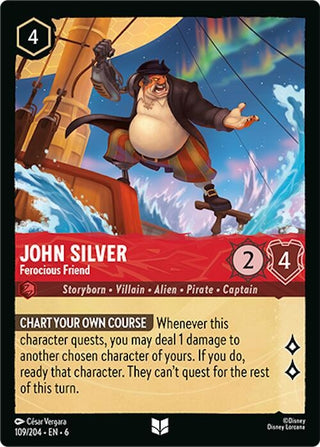 John Silver - Ferocious Friend (109) (6) - Disney Lorcana Single