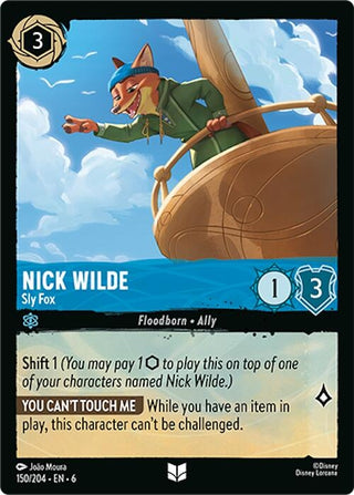 Nick Wilde – Sharp Fox (150) (6) - Disney Lorcana Single