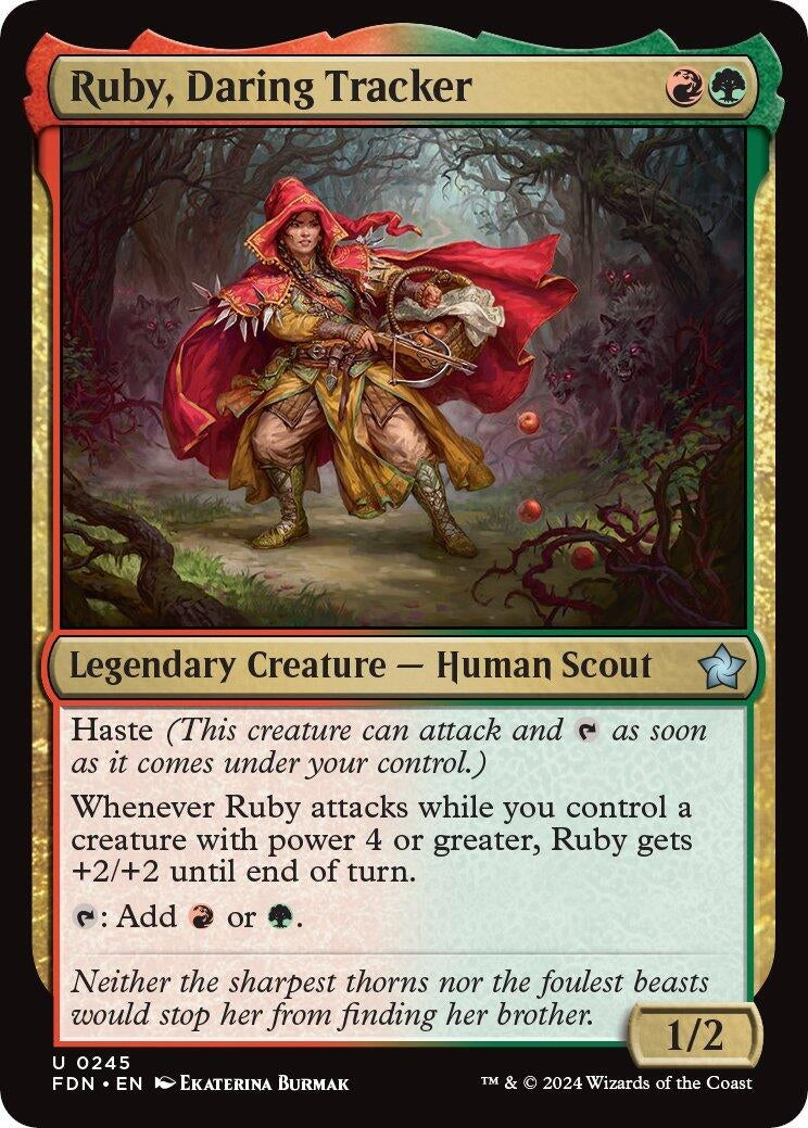 Ruby Daring Tracker (245) [FDN] - MTG Single