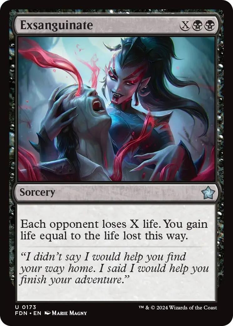 Exsanguinate (173) [FDN] - MTG Single