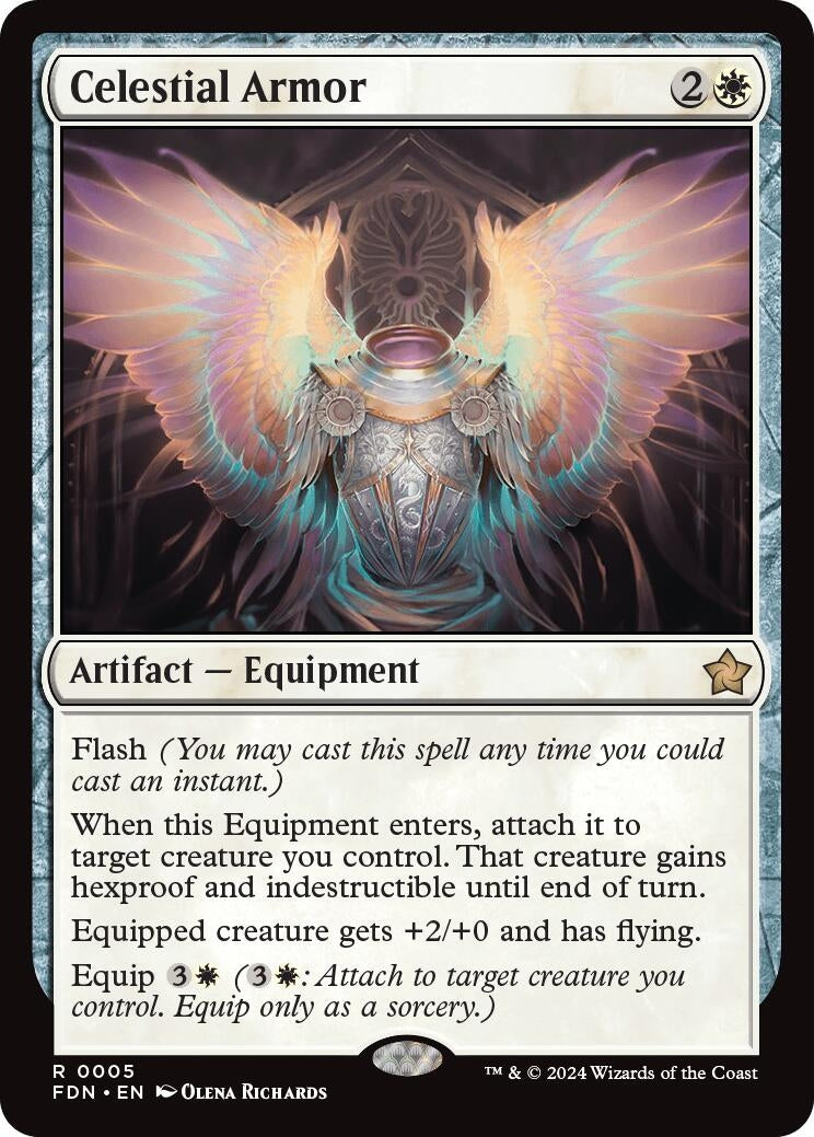 Celestial Armor (5) [FDN] - MTG Single