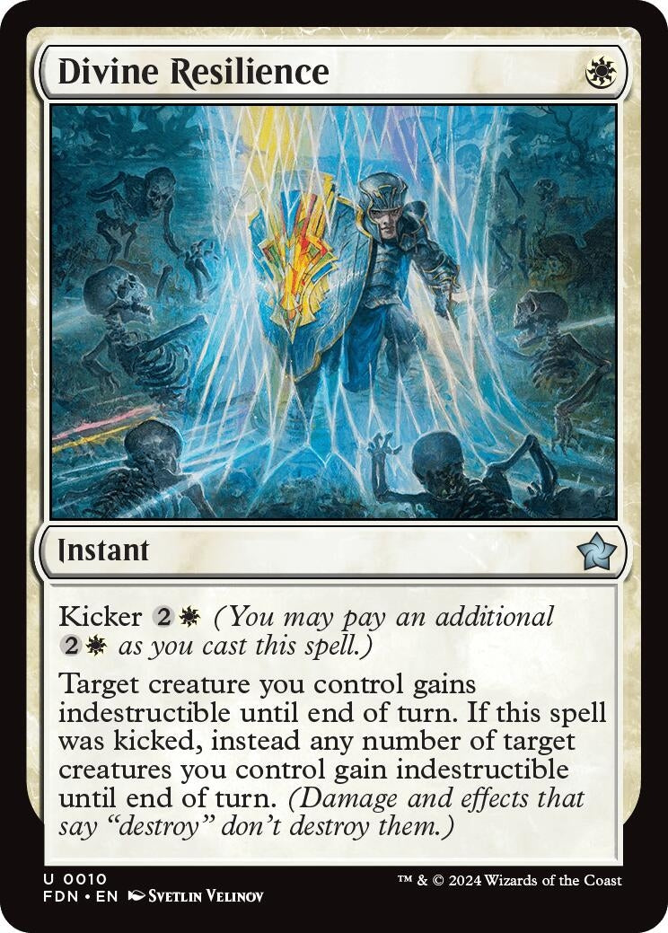 Divine Resilience (10) [FDN] - MTG Single