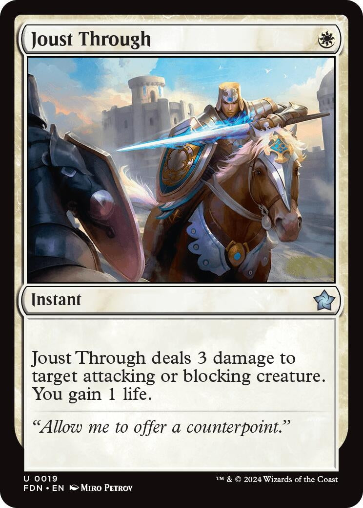 Joust Through (19) [FDN] - MTG Single