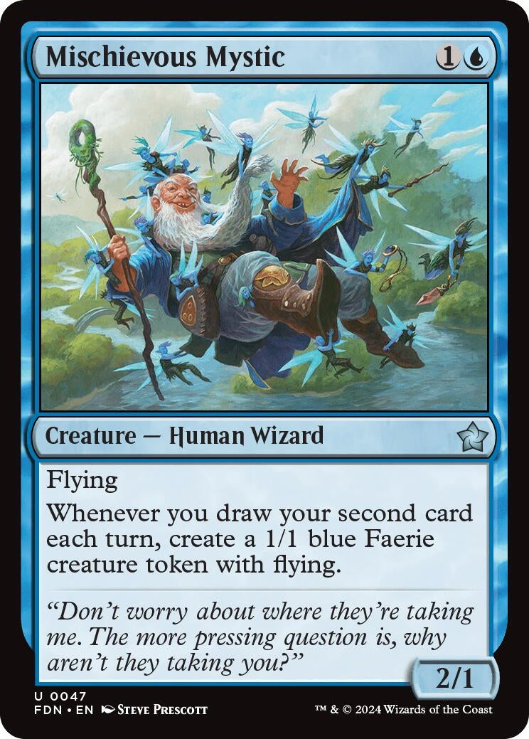 Mischievous Mystic (47) [FDN] - MTG Single